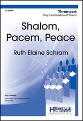 Shalom, Pacem, Peace Three-Part Treble choral sheet music cover